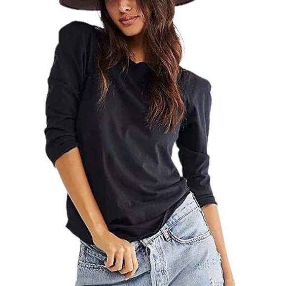 Free People Tops - Free People Black Clover Top XS